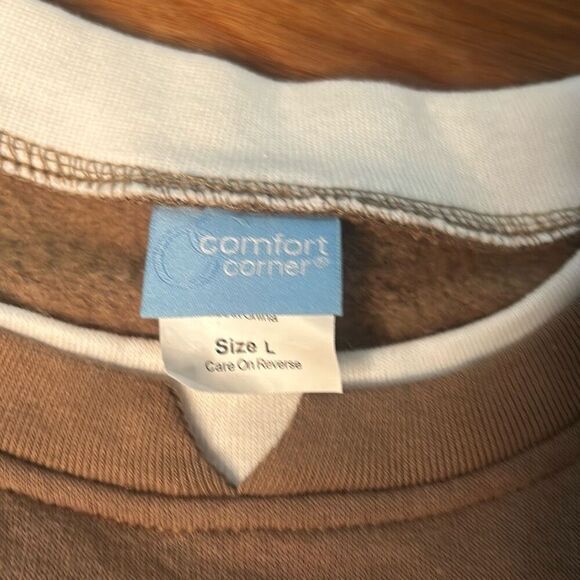 Vintage comfort corner 90s grandma heart embroidered sweatshirt - Picture 8 of 9